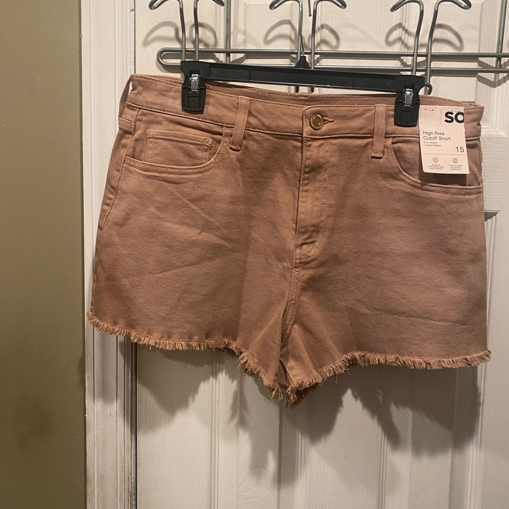 NWT Girls High Rise Cute off Shorts - Size 15